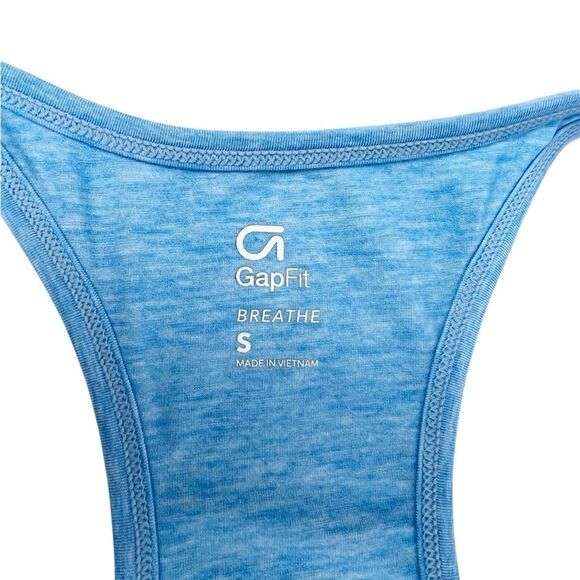 Gap Fit Breathe Blue Ombre Racerback Tank Top Size Small - Picture 5 of 6